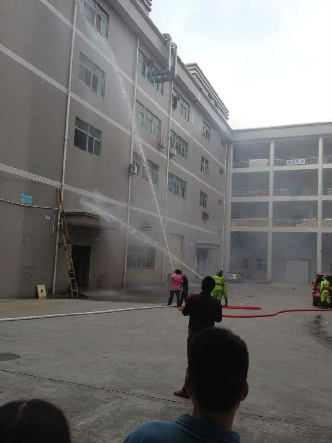 炅盛科技火災(zāi)消防演練