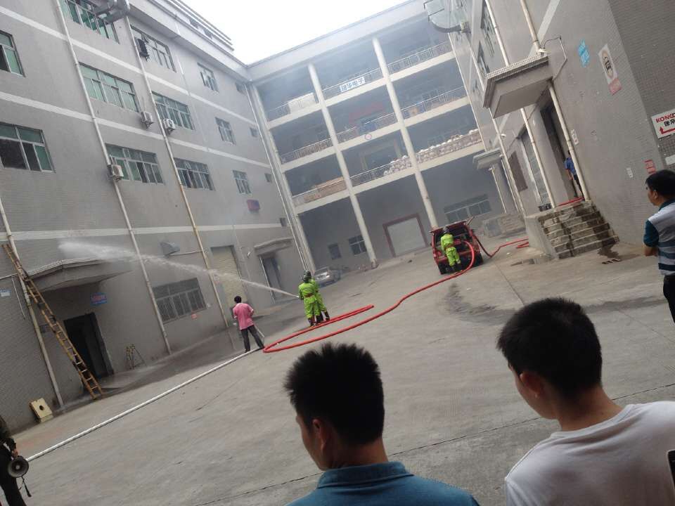 炅盛科技火災(zāi)消防演練