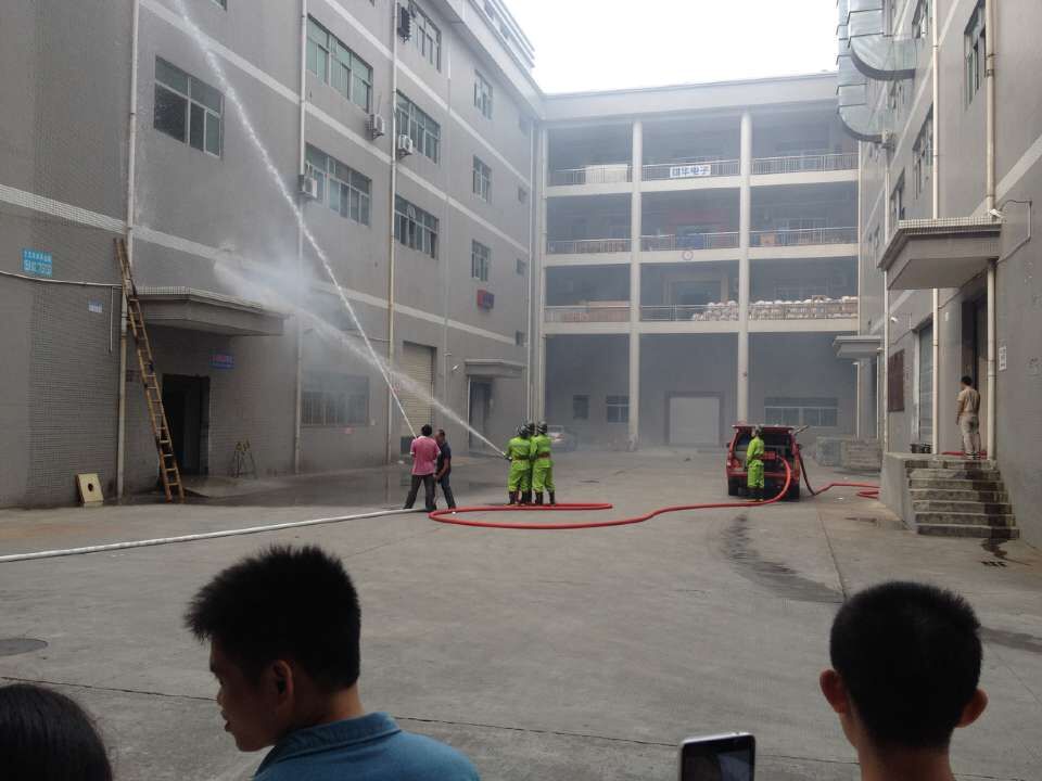 炅盛科技火災(zāi)消防演練